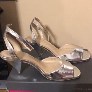 Vince Camuto Silver sling back sandal